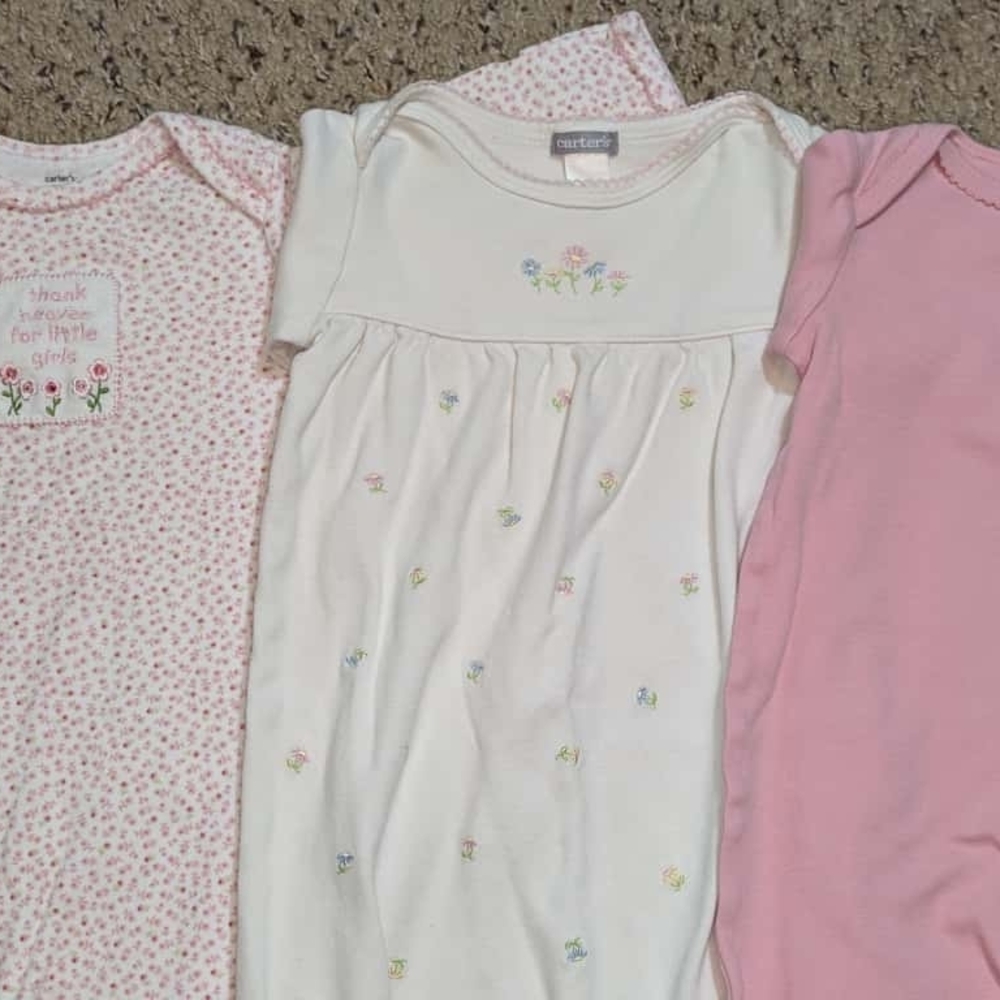 Carter's Pink and White Floral Kids Pajamas